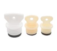 Beatifufu 3Pcs Hot Water Bag Stoppers Replacement Set with Rubber Sealing Plugs Small Medium Large Leakproof Caps for Portable Hot Water Bottles Relief