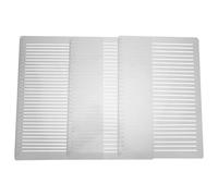 Beatifufu 3Pcs Plastic Drawing Rulers with 8Mm, 9Mm, 10Mm Spacing - Straight Line Stencils for Calligraphy Tracing, School Exam Writing, and Multi-Purpose Parallel Line Drawing Templates