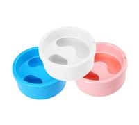 Beatifufu 3pcs Plastic Manicure Soaking Bowl Nail Art Bowl Nail Polish Remover Pot for Salon Home Use