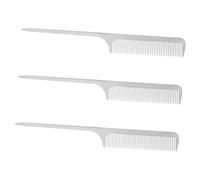 Beatifufu 3pcs Professional Anti-static Titanium Steel Hair Comb for Barbers and Stylists Hairdressing Tool for Thick Curly Straight Hair for Salon Use
