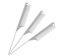 Beatifufu 3pcs Rat Tail Hair Combs Fine Tooth Parting and Teasing Comb for Hair Styling Lightweight for Travel and Everyday Use