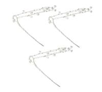 Beatifufu 3pcs Retro Chinese Hair Chopsticks with Phoenix Tail Tassels Ancient-style Hairpin Sticks for Elegant Bun Holder Hanfu Accessories for Daily Wear and Parties