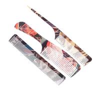 Beatifufu 3pcs Retro Hair Styling Comb Men Professional Haircut and Parting Combs Detangling and Cutting Tools for Hair Types and Lengths