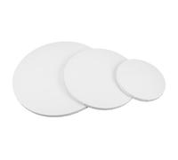 Beatifufu 3pcs Round Cotton Canvas Frames Fine Texture Pre-Stretched Circular Canvas Boards with Wood Frame Oil Painting Surface for Artists and Creative Expression