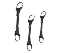 Beatifufu 3pcs Universal Baby Stroller Connector, Twin Pram Connector for Baby Cart, Adjustable Aluminium Joiner, Lightweight, Sturdy for Travel and Theme Parks