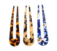 Beatifufu 3pcs Vintage U-shaped Hairpins Elegant Hair Forks Retro Headdress for Women Lightweight Design for Everyday Use Parties and Fashion Styling
