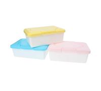 Beatifufu 3pcs Wet Wipes Box Refillable Wipes Holder for Born Essentials for Diaper Changing Scenario Random Color