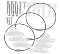 Beatifufu 3sets Anti-tip Furniture Straps for Boy Girl Safety Stainless Steel Anchors Easy Installation Furniture Wall Safety Straps for Cabinets Dressers and Bookshelves