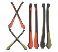 Beatifufu 4 Pairs Glasses Leg Replacement Sleeves, Anti-Slip and Anti-Fall Eyeglass Temple Tips, Universal Fit with Orange and Yellow Colors for ’s Eyewear Care and Repair