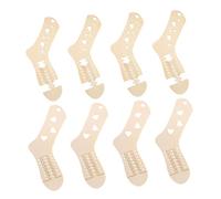 Beatifufu 4 Pairs Wood Sock Blockers for Knitting DIY Sock Blockers Smooth Surface for Displaying and Shaping for Crochet