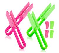 Beatifufu 4 Pcs Venetian Blind Cleaner with Microfiber Sleeves Washable Duster Brush Tool for Window Blinds Air Conditioner Shutters Car Vents Efficient Dust Removal in Crevices