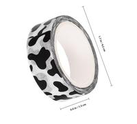 Beatifufu 4 Rolls Decorative Washi Tape for Scrapbook Decor DIY Craft Making Stickers with Cartoon Cow Print Leopard Patterns and Dots Lightweight Adhesive Tape for Journals Cards Photo