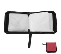 Beatifufu 40-Capacity DVD Storage Bag Lanyard CD Case Simple Design Oxford Cloth Portable Disc Bag Organizing DVD Discs Safe and Convenient for Gamers and Movie Lovers