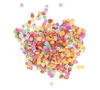 Beatifufu 4000Pcs Fruit and Cake Polymer Clay Nail Charms DIY Manicure Decoration Beads Mixed Style for Creative Nail Art Crafting and Jewelry Making