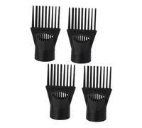 Beatifufu 4pcs Black Hair Dryer Nozzle Attachments Diffuser Caps for Salon and Home Use Concentrated Airflow Enhancer for Fast Drying Heat Damage Reduction Curly and Wavy Hair Styling Tools