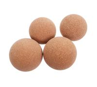 Beatifufu 4pcs Cork Massage Balls for Deep Tissue Therapy Fascial Trigger Point Massagers for Full Body Muscle Release Plantar Relief Yoga Physiotherapy Compact Portable
