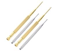 Beatifufu 4pcs Ear Point Probe Pen Stainless Steel Acupuncture Massage Tool with Rounded Tips Skid Grip Design for Relaxation and Precise Ear Acupoint Therapy