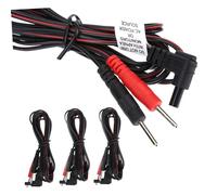 Beatifufu 4pcs Electric Massage Machine Connect Cable Durable Lead Wires for Physiotherapy Machines Compatible with Standard Pigtail Pad Connectors