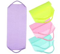 Beatifufu 4pcs Exfoliating Back Scrubbers Back Washcloths Stretchable Shower Towels for Deep Cleansing and Skin Renewal Suitable for Women and Men Bathing