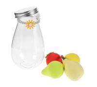 Beatifufu 4pcs Fruit Shaped Makeup Sponge Set Soft Puff for Dry and Wet Use Facial Cosmetic Applicator Powder and Liquid Foundation Blending Tool