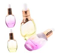 Beatifufu 4pcs Glass Dropper Bottles Portable Essential Oil Containers with Leakproof Seal Reusable for Aromatherapy Medicine DIY Perfume Travel Friendly Random Color
