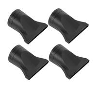 Beatifufu 4pcs Hair Dryer Accessories Blow Dryer Attachments Hairdryer Narrow Nozzle Plastic Black