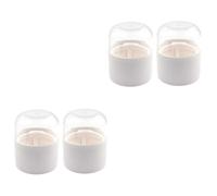 Beatifufu 4pcs Makeup Sponge Organizer Beauty Egg Case Travel Supply Soft Puff Container