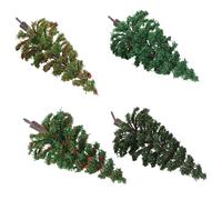 Beatifufu 4pcs Mini Simulation Tree Model for Sand Table Landscape Artificial Plant Decor for Miniature Scene Layout and DIY Scale Plant Adornment