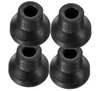 Beatifufu 4Pcs Rubber Cane Tips Non Slip Heavy Duty Crutch Feet Durable Trekking Protectors for Standard Folding Canes Rubber Material for Stability