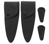Beatifufu 4pcs Scissor Covers PU Leather Protective Sheaths for Hair Cutting Crafting and Embroidery Scissors Washable Cases with Fine Tip Guard Suitable for Sewing and DIY Tools