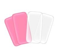 Beatifufu 4pcs Silicone Eyelash Extension Forehead Stickers Anti-static Makeup Pads for Lash Application Skin-friendly Grafting Tools Transparent