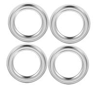 Beatifufu 4pcs Stainless Steel Gas Range Drip Pan Durable Kitchen Accessories for Oil and Food Messes Non-slip Design for Home Restaurant and Hotel Use