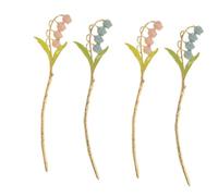 Beatifufu 4pcs Vintage Hair Chopsticks for Women Girls Hairpin Hair Bun Stick Curly Flower Accessories for Wedding