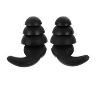 Beatifufu 4Th Generation Silicone, Triple-Layer Noise Reduction, Waterproof for Sleeping, Swimming, and Student Dorm Use, Black, Soft Reusable Ear Protection for Concerts and Airplane