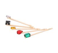 Beatifufu 5 Pcs Diamond Hair Clip Set Bobby Pins for Women Rhinestone Bobby Hairpins Shaped Bobby Pin Gold Hair Pins Styling Ladies Bobby Pins Decorative Gold U Bobby with Gems