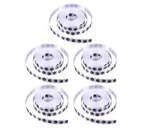 Beatifufu 5 Rolls Dog Paw Print Ribbon 1cm Wide Polyester Ribbon for DIY Craft Making Bouquet Wrapping Pet Decorations Black Paw Pattern for Birthday and Party Wrap