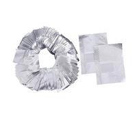 Beatifufu 500pcs Easy Use Nail Foil Wraps Non-liquid Nail Polish Remover Cotton Pads