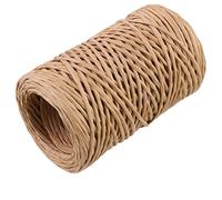 Beatifufu 50m Floral Iron Wire Rope Roll with Khaki Colour, Sturdy Florist String for Flower Wrap, DIY Wrapping Rope and Gardening Binding Ribbon for Party Crafts