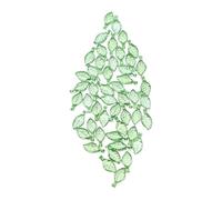 Beatifufu 50pcs Mini Acrylic Leaf Charms Lightweight Dangle Pendants for DIY Jewelry Making Realistic Green Design for Necklaces Bracelets Versatile Craft Beads
