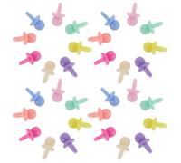 Beatifufu 50Pcs Miniature Pacifier Charms for Phone Case and Hairpin DIY Crafts Resin Mini Decor Accessories for Dollhouse Brooch Headbands Creative Crafting