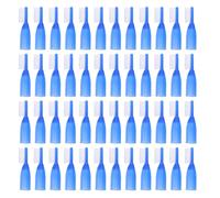 Beatifufu 50pcs Soft Bristle Mini Finger Toothbrushes for Institutional Use, Secure Prison Teeth Brushes with Short Handle, Suitable for Oral Hygiene and Travel Cleaning