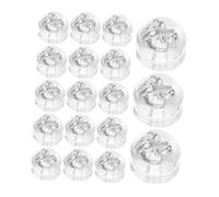 Beatifufu 50pcs Soft Silicone Earring Backs for Thin Posts Secure Locking Replacement Stoppers with Silver Finish Comfortable Reusable Earrings Accessories for Women Men