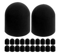 Beatifufu 50pcs Stylus Replacement Tips 3mm 4.2mm Silicone Nibs | Black round Conductive Inserts, Precise Control with Balanced Friction for Classrooms, Offices, and Spares