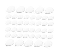 Beatifufu 50PCS Transparent Teardrop Glass Nail Display Beads for Manicure Color Chart DIY Nail Art Practice and False Tip Polish Showcase for Salon Professionals and Personal Use