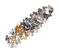 Beatifufu 50pcs Vintage African Hair Charms for Braids Spiral Dreadlock with Gold Silver Rose Gold Black and Use Metal Hair Accessories for Festival Styling and Afro Decoration