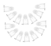 Beatifufu 50pcs Wedding Flower Corsage Pin Backs Lightweight Safety Brooch Locks for DIY Crafting White Bar Pins for Boutonniere Assembly for Events and Celebrations
