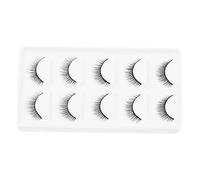 Beatifufu 5pairs Natural Look False Eyelashes for Women Comfortable and Easy to Apply Dense Fiber Lashes for Daily Use and Special Events