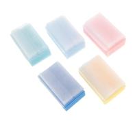 Beatifufu 5pcs Bath Sponge Soft Sensory Training Brush for Newborns Scalp Care Gentle Massage Early Tactile Development Hair Cleaning Accessories
