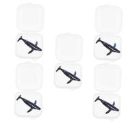Beatifufu 5Pcs High Simulation Silicone Whale Models for Epoxy Landscape Filling Realistic Ocean Micro Scenery Decorations DIY Mini Whale Figurines for Home and Craft Display
