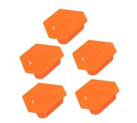 Beatifufu 5pcs Magnetic Regulation Sewing Seam Magnetic Guides Sewing Ruler Guide Polygonal Hemmer with Scale Seam Tool Orange